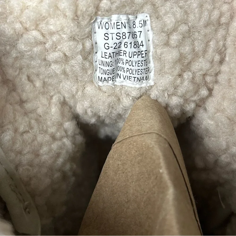 NWOT Sperry Women's Off-White Winter Boots Size 8.5